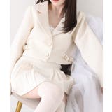 【one after another】サイドベルトツイードショートジャケット | NICE CLAUP / OLIVE des OLIVE　OUTLET | 詳細画像4 