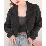【one after another】サイドベルトツイードショートジャケット | NICE CLAUP / OLIVE des OLIVE　OUTLET | 詳細画像21 
