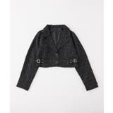 【one after another】サイドベルトツイードショートジャケット | NICE CLAUP / OLIVE des OLIVE　OUTLET | 詳細画像20 