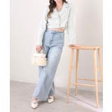 【one after another】サイドベルトツイードショートジャケット | NICE CLAUP / OLIVE des OLIVE　OUTLET | 詳細画像15 