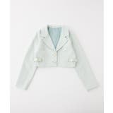 【one after another】サイドベルトツイードショートジャケット | NICE CLAUP / OLIVE des OLIVE　OUTLET | 詳細画像12 