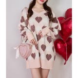 【one after another】ハートアーガイルニットミニワンピ | NICE CLAUP / OLIVE des OLIVE OUTLET | 詳細画像8