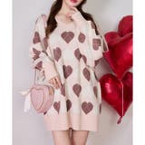 【one after another】ハートアーガイルニットミニワンピ | NICE CLAUP / OLIVE des OLIVE OUTLET | 詳細画像9