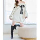 【one after another】リボン付きオフショルニットワンピ | NICE CLAUP / OLIVE des OLIVE OUTLET | 詳細画像30