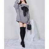 【one after another】リボン付きオフショルニットワンピ | NICE CLAUP / OLIVE des OLIVE　OUTLET | 詳細画像18 