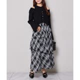 ブラック | 【one after another】カーデセットドッキングティアードワンピ | NICE CLAUP / OLIVE des OLIVE　OUTLET