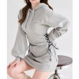 グレー | 【one after another】ウエストレースアップパーカーワンピ | NICE CLAUP / OLIVE des OLIVE OUTLET