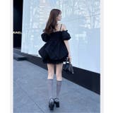 【one after another】ブラックコレミニワンピ | NICE CLAUP / OLIVE des OLIVE　OUTLET | 詳細画像47 