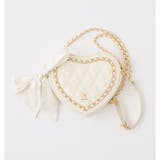 アイボリー | 【one after another】リボン付きキルティングハートバッグ | NICE CLAUP / OLIVE des OLIVE OUTLET