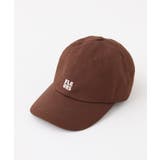 ブラウン | 【one after another】ロゴ刺繍キャップ | NICE CLAUP / OLIVE des OLIVE　OUTLET