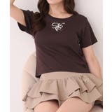 ブラウン | 【one after another】ワンポイントロゴTee | NICE CLAUP / OLIVE des OLIVE OUTLET