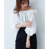ビッグリボンボリュームタックブラウス | NICE CLAUP OUTLET | 詳細画像2