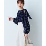 ビッグリボンボリュームタックブラウス | NICE CLAUP OUTLET | 詳細画像18