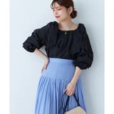 ビッグリボンボリュームタックブラウス | NICE CLAUP OUTLET | 詳細画像14