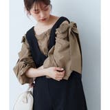 ビッグリボンボリュームタックブラウス | NICE CLAUP OUTLET | 詳細画像9