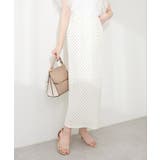 【natural couture】ドットふくれジャガードタイトスカート | NICE CLAUP / OLIVE des OLIVE OUTLET | 詳細画像2