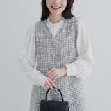 ボウタイ付き衿シャーリングサテンブラウス | RMAF NICE CLAUP / OLIVE des OLIVE | 詳細画像9