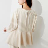 【natural couture】mamamoペプラムヘムブラウス | RMAF NICE CLAUP / OLIVE des OLIVE | 詳細画像1
