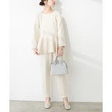 【natural couture】mamamoペプラムヘムブラウス | RMAF NICE CLAUP / OLIVE des OLIVE | 詳細画像8
