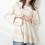 【natural couture】mamamoペプラムヘムブラウス | RMAF NICE CLAUP / OLIVE des OLIVE | 詳細画像10