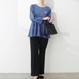 【natural couture】mamamoペプラムヘムブラウス | RMAF NICE CLAUP / OLIVE des OLIVE | 詳細画像14