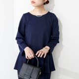 【natural couture】mamamoペプラムヘムブラウス | RMAF NICE CLAUP / OLIVE des OLIVE | 詳細画像16