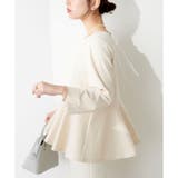 【natural couture】mamamoペプラムヘムブラウス | RMAF NICE CLAUP / OLIVE des OLIVE | 詳細画像5