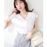 【natural couture】【WEB限定】ゆるスカラップレトロブラウス | NICE CLAUP / OLIVE des OLIVE　OUTLET | 詳細画像9 