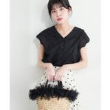 【natural couture】【WEB限定】ゆるスカラップレトロブラウス | NICE CLAUP / OLIVE des OLIVE　OUTLET | 詳細画像13 