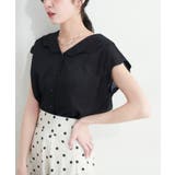 【natural couture】【WEB限定】ゆるスカラップレトロブラウス | NICE CLAUP / OLIVE des OLIVE　OUTLET | 詳細画像14 