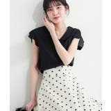 【natural couture】【WEB限定】ゆるスカラップレトロブラウス | NICE CLAUP / OLIVE des OLIVE　OUTLET | 詳細画像15 