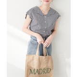 柄1 | 【natural couture】【WEB限定】ゆるスカラップレトロブラウス | NICE CLAUP / OLIVE des OLIVE　OUTLET