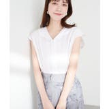 オフ | 【natural couture】【WEB限定】ゆるスカラップレトロブラウス | NICE CLAUP / OLIVE des OLIVE　OUTLET