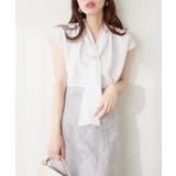 【natural couture】マルチウェイボウタイブラウス | NICE CLAUP / OLIVE des OLIVE　OUTLET | 詳細画像1 