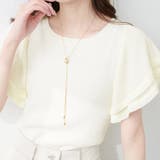 【natural couture】フレアプリーツ袖ニット | RMAF NICE CLAUP / OLIVE des OLIVE | 詳細画像12