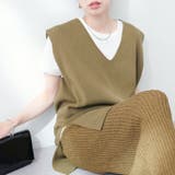 【natural couture】Vネックベスト | RMAF NICE CLAUP / OLIVE des OLIVE | 詳細画像16