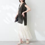 【natural couture】Vネックベスト | RMAF NICE CLAUP / OLIVE des OLIVE | 詳細画像7