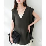 スミクロ | 【natural couture】Vネックベスト | RMAF NICE CLAUP / OLIVE des OLIVE