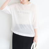 【natural couture】シアープリントゆるニットプルオーバー | RMAF　NICE CLAUP / OLIVE des OLIVE | 詳細画像9 