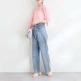 【natural couture】シアープリントゆるニットプルオーバー | RMAF　NICE CLAUP / OLIVE des OLIVE | 詳細画像5 