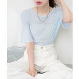 【natural couture】パワーメッシュ半袖プルオーバー | NICE CLAUP / OLIVE des OLIVE OUTLET | 詳細画像5