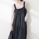 【natural couture】肩ひもギャザーキャミワンピース | OLIVE des OLIVE OUTLET | 詳細画像1 