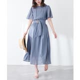 【natural couture】フレア袖太ベルトワンピース | NICE CLAUP / OLIVE des OLIVE OUTLET | 詳細画像9