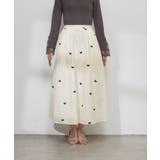 【natural couture】リボン刺繍タックフレアスカート | NICE CLAUP / OLIVE des OLIVE OUTLET | 詳細画像6