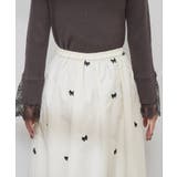 【natural couture】リボン刺繍タックフレアスカート | NICE CLAUP / OLIVE des OLIVE OUTLET | 詳細画像10