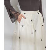 【natural couture】リボン刺繍タックフレアスカート | NICE CLAUP / OLIVE des OLIVE OUTLET | 詳細画像12