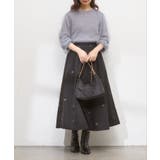 【natural couture】リボン刺繍タックフレアスカート | NICE CLAUP / OLIVE des OLIVE OUTLET | 詳細画像15