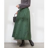 【natural couture】リボン刺繍タックフレアスカート | NICE CLAUP / OLIVE des OLIVE OUTLET | 詳細画像24