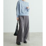 【natural couture】T/Rツイルチュールロングパンツ | NICE CLAUP / OLIVE des OLIVE　OUTLET | 詳細画像9 