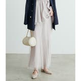 Lベージュ | 【natural couture】T/Rツイルチュールロングパンツ | NICE CLAUP / OLIVE des OLIVE　OUTLET